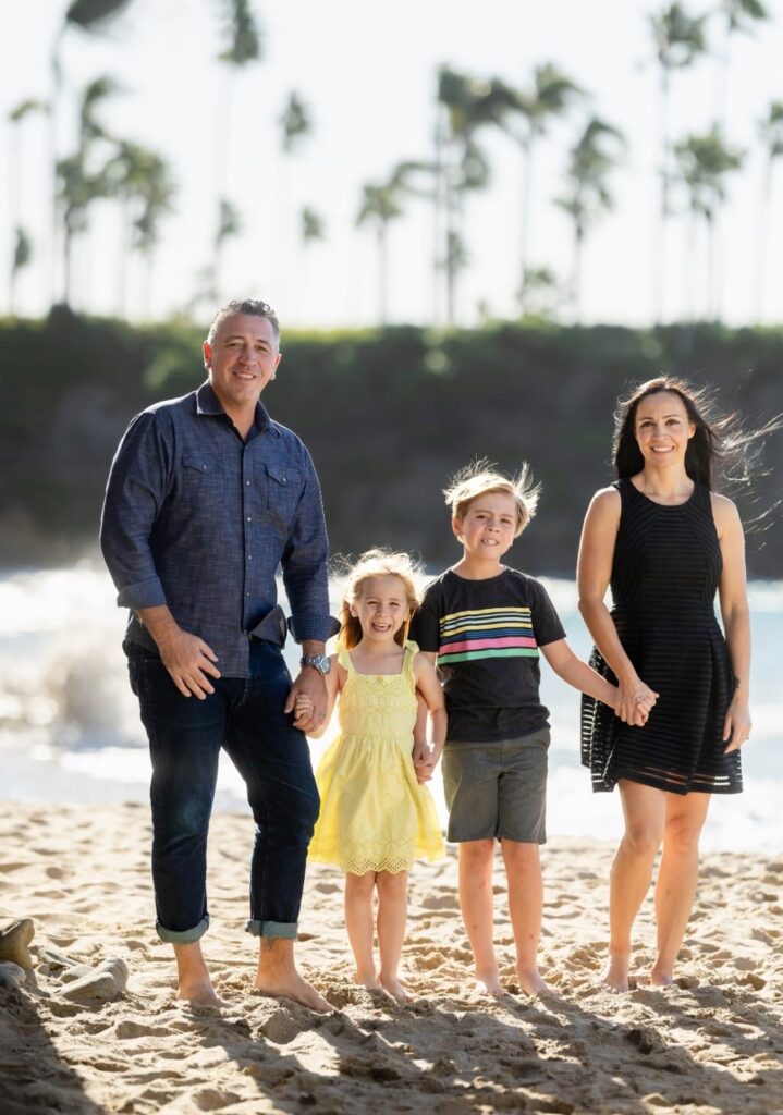 Neubauer family Picture on beach